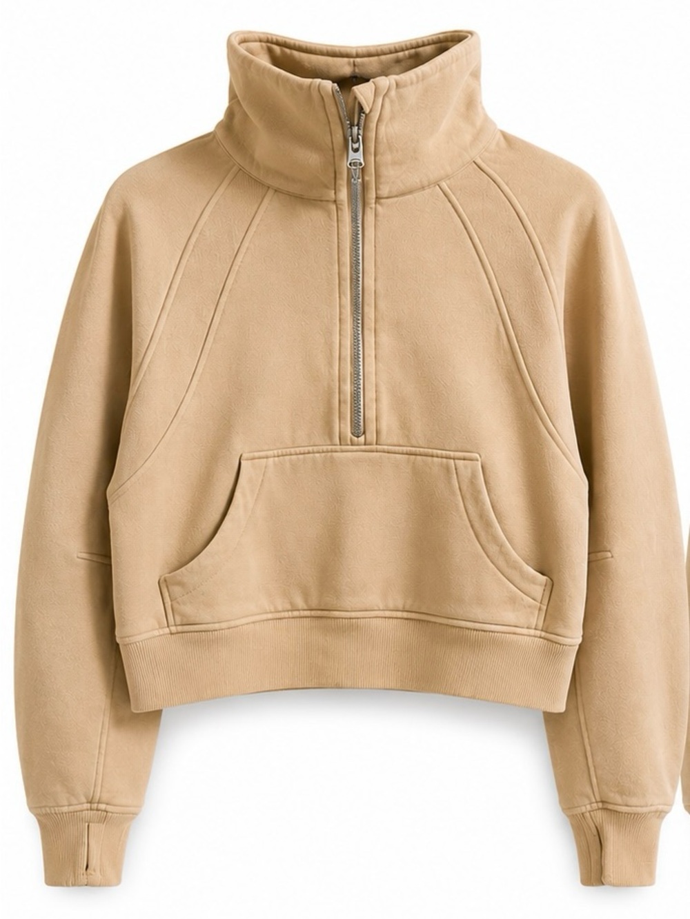 Lululemon Cropped Scuba Funnel Neck Cropped Sweatshirt — M/L